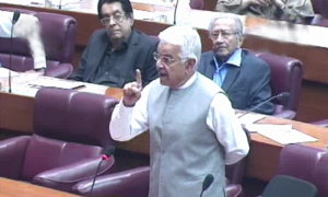 KHAWAJA ASIF IN PARLIMENT